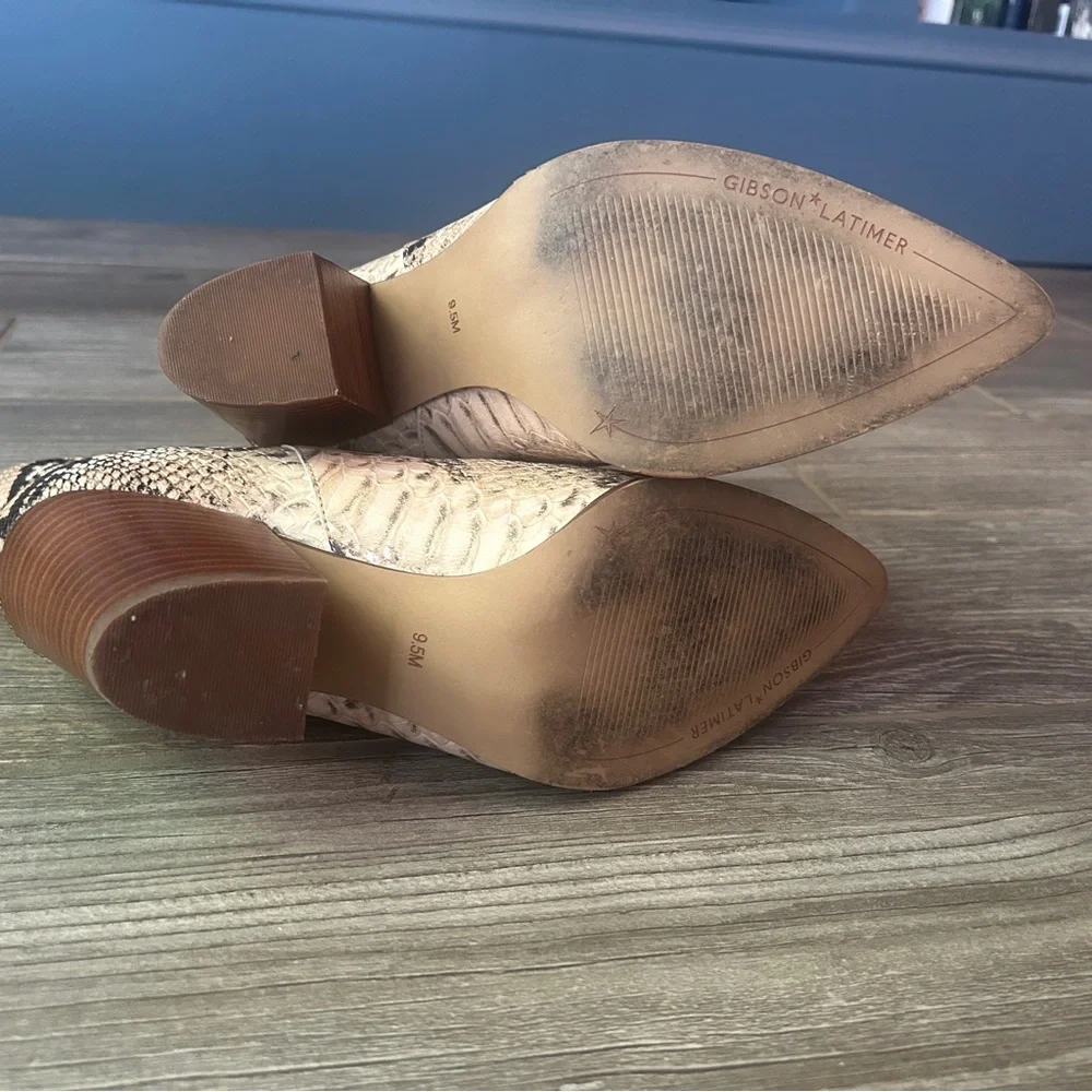 Gibson‎ Latimer Snake Skin Booties, Women’s 9.5